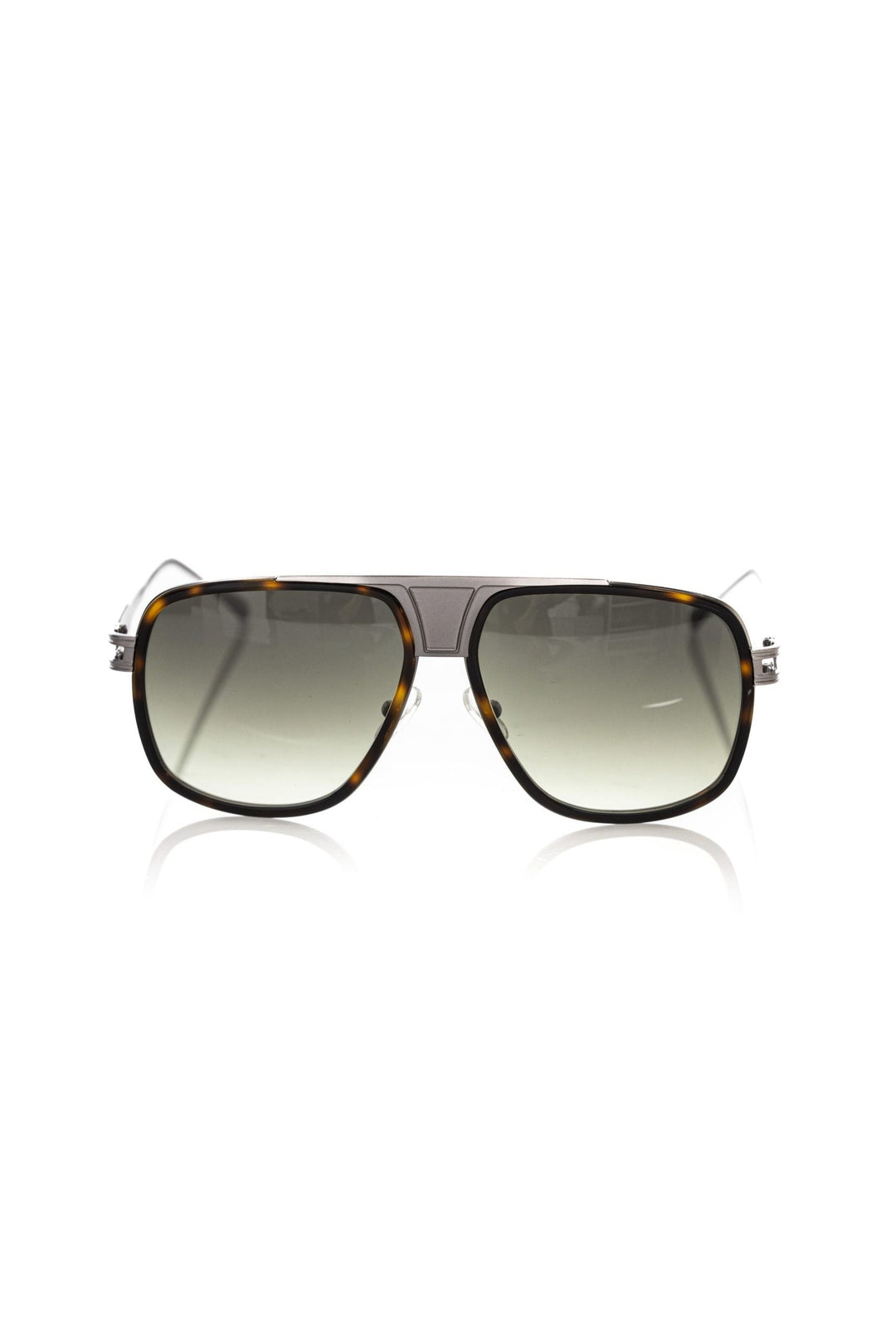 Frankie Morello Elegant Shield Sunglasses with Havana Men's Profile