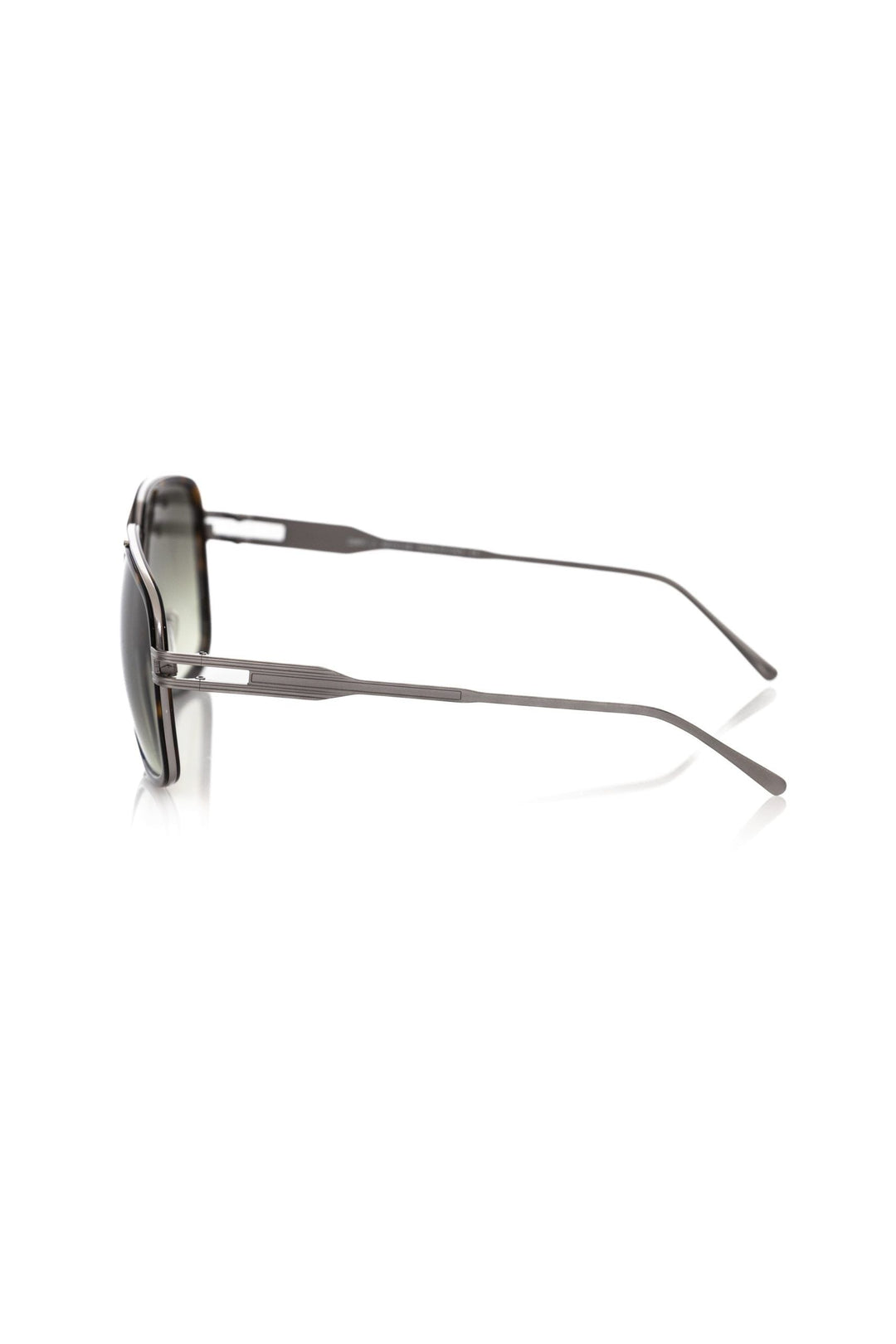 Frankie Morello Elegant Shield Sunglasses with Havana Men's Profile