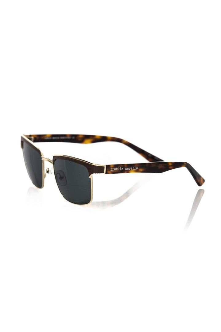 Frankie Morello Elegant Clubmaster Shaded Lens Men's Sunglasses