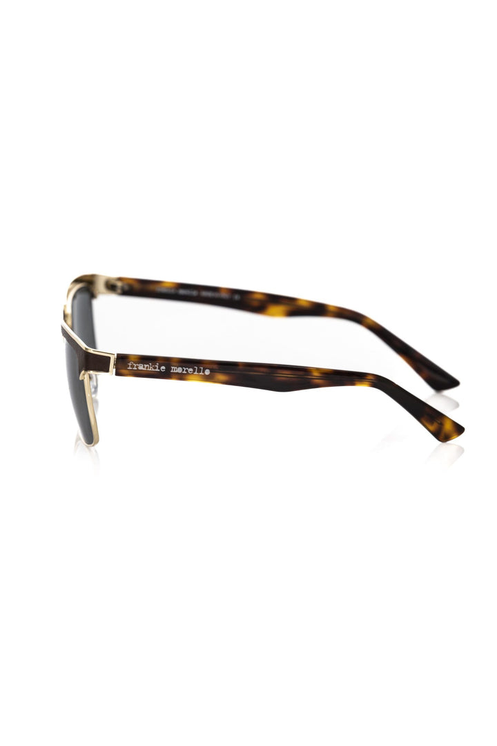 Frankie Morello Elegant Clubmaster Shaded Lens Men's Sunglasses