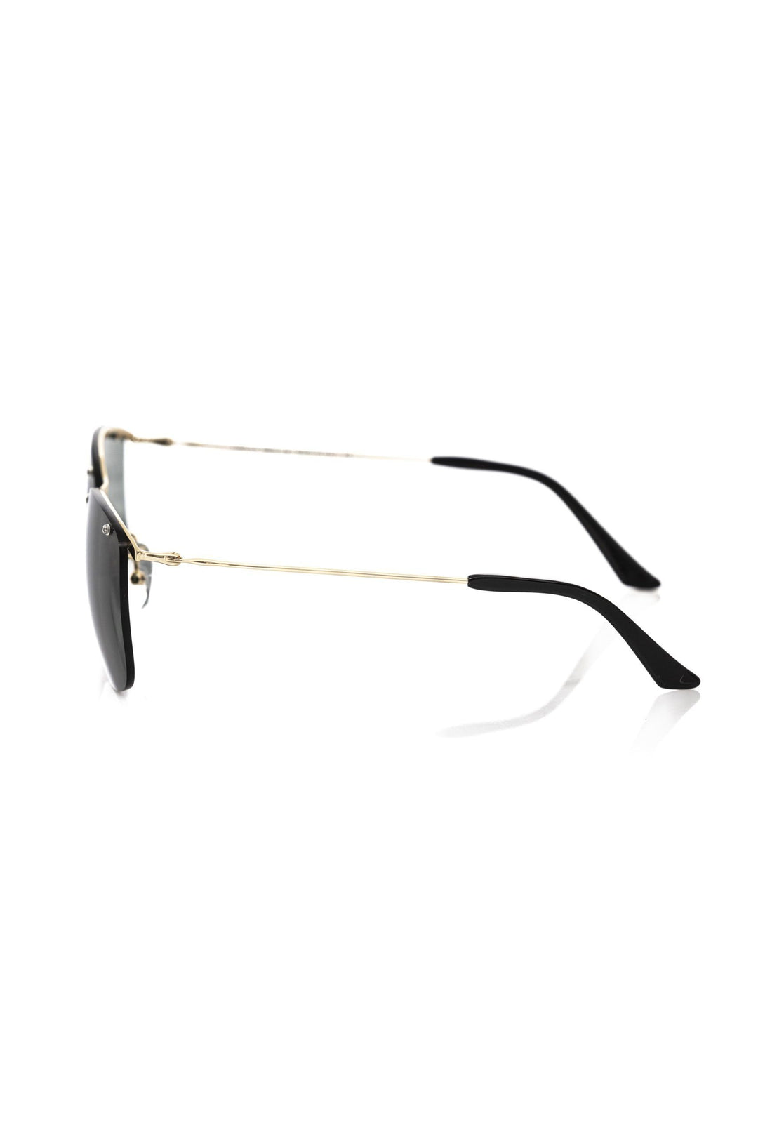Frankie Morello Gold Accent Clubmaster Men's Sunglasses