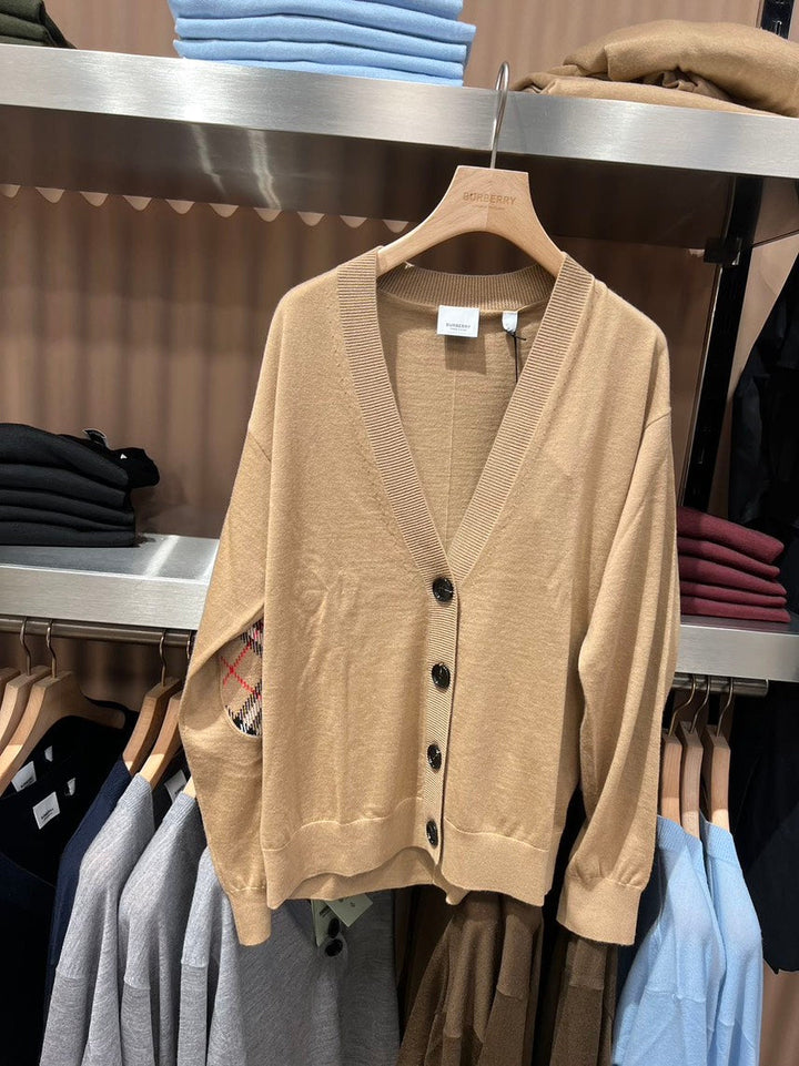 Burberry Dornoch Camel Women's Cardigan Medium
