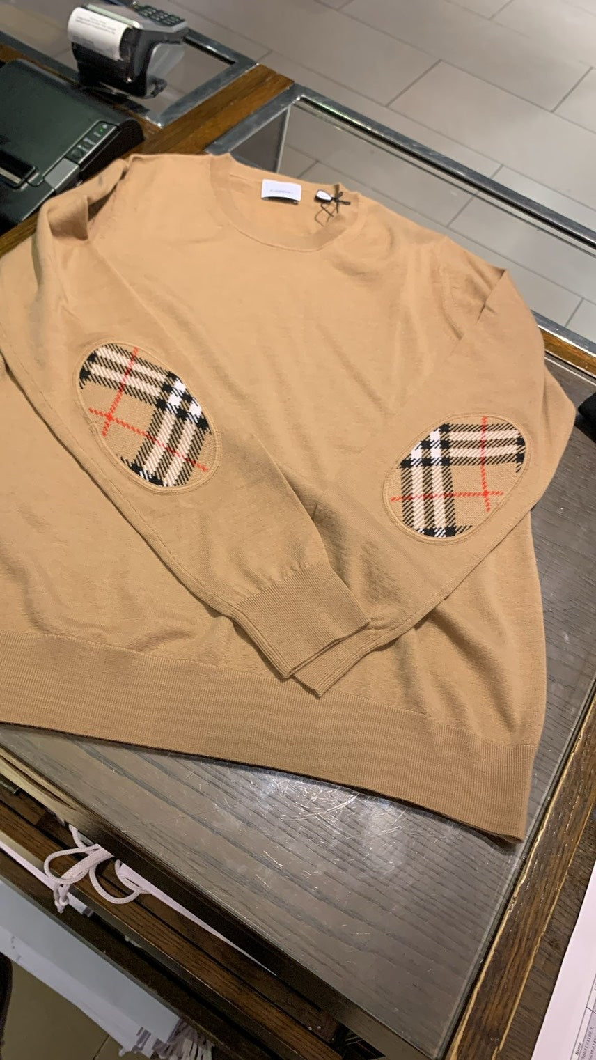 Burberry Bempton Beige Knitwear Women's Sweater XS