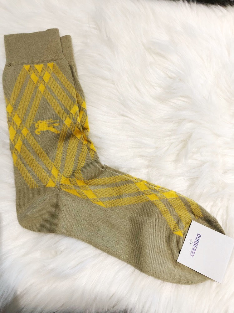 Burberry HM3 Bar Sock Beige Accessories
