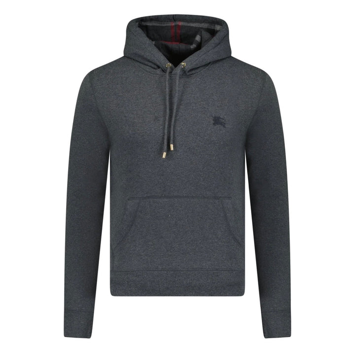 Burberry Clarendon Check Hood Embroidery Sweatshirt Grey XS