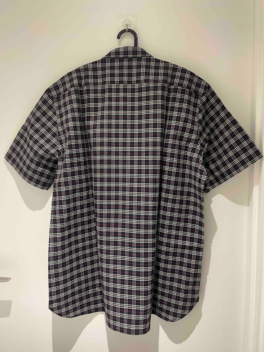 Burberry Edward Navy IP Check Cotton T-Shirt