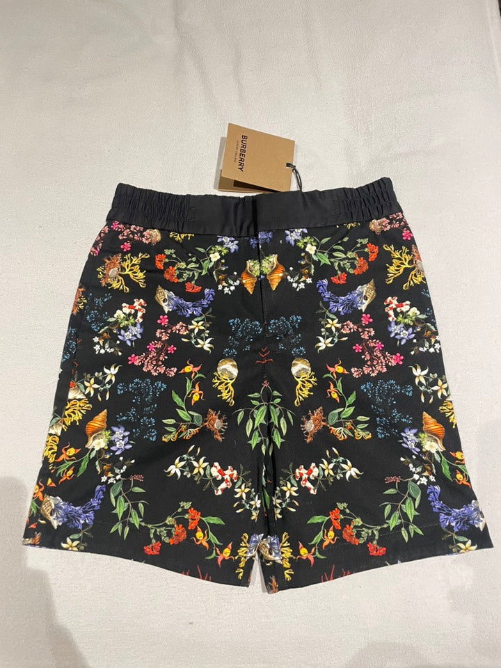 Burberry Kids Roman Coral Black IP Design Shorts 12Y