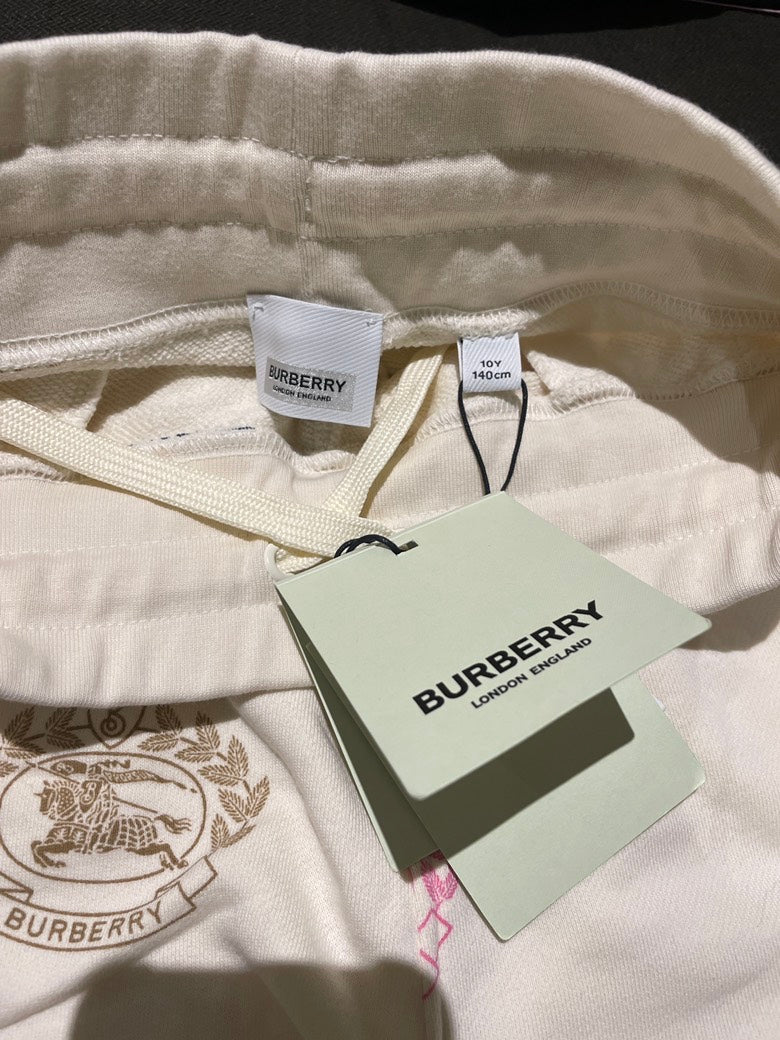 Burberry KG4 Kids Sidney Joggers Pale Cream