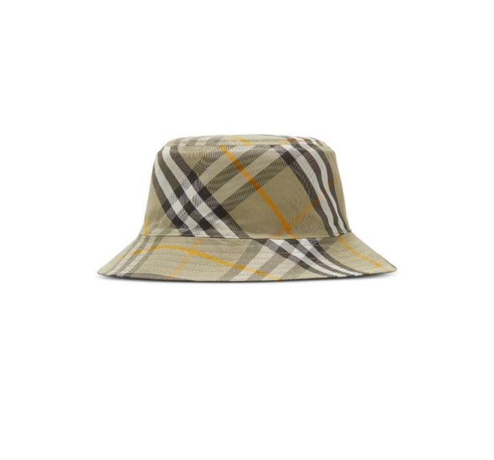 Burberry Check Reversible Bucket Antique Green Hat