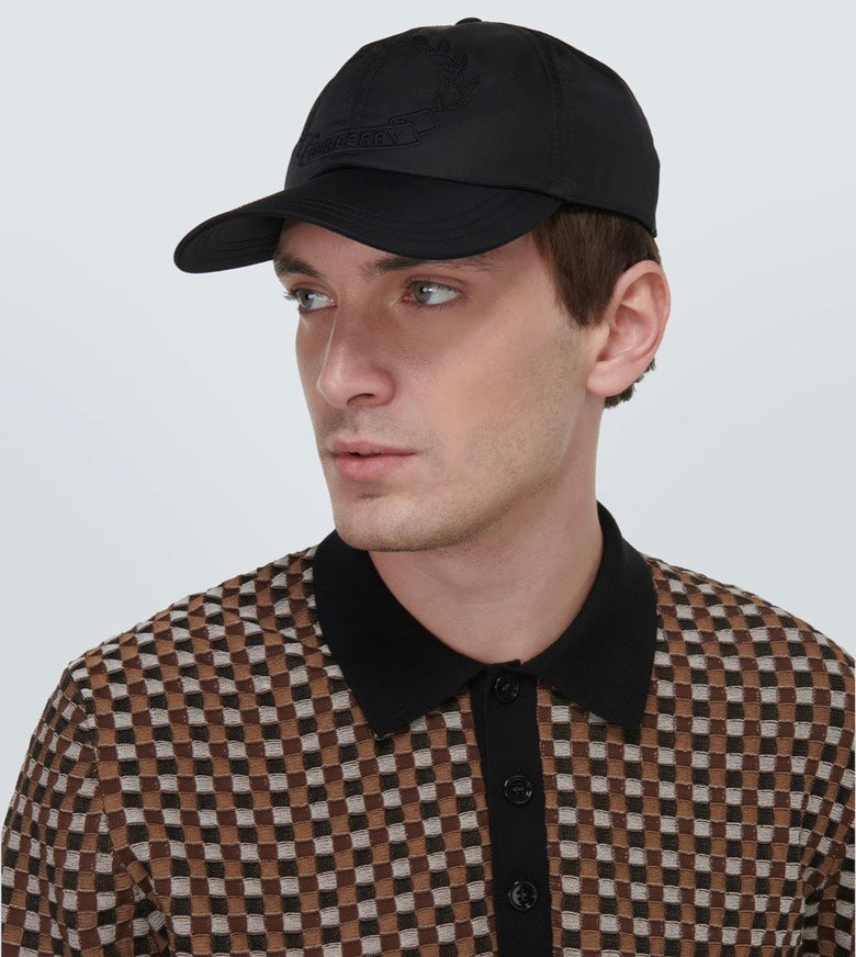 Burberry MH Ghost EKD Baseball Cap Black Hat