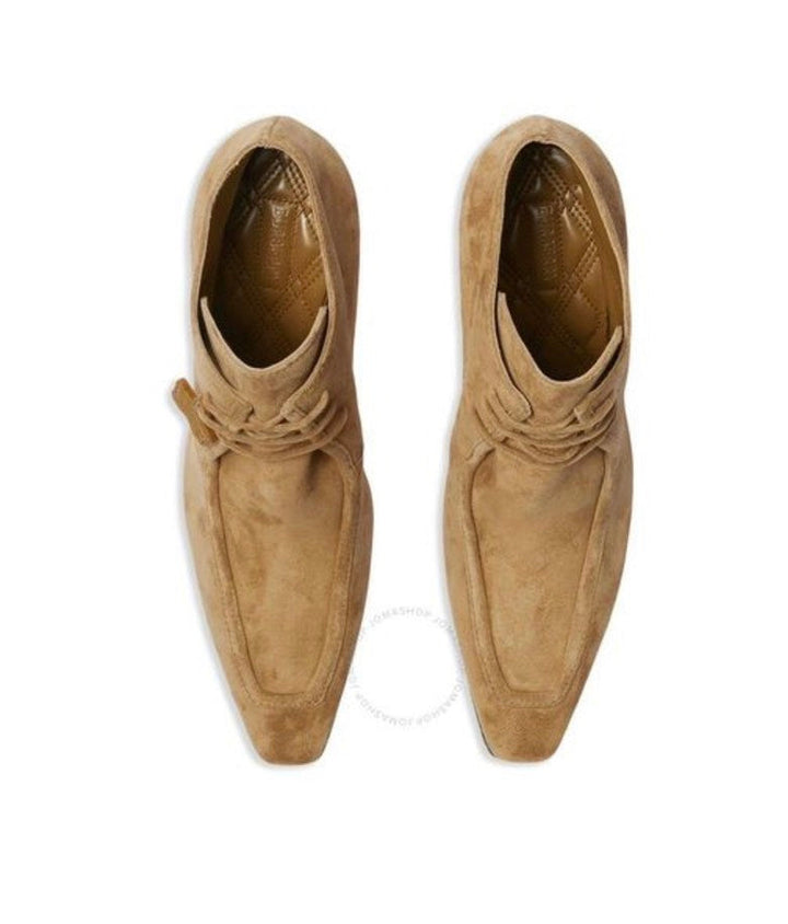 Burberry LF Sovereign Bootie Leather Jute Beige Boots