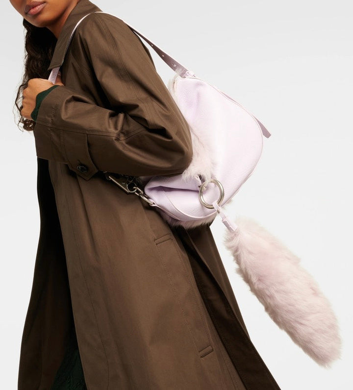 Burberry LL MD Knight Bag Lavender Shoulder Bag