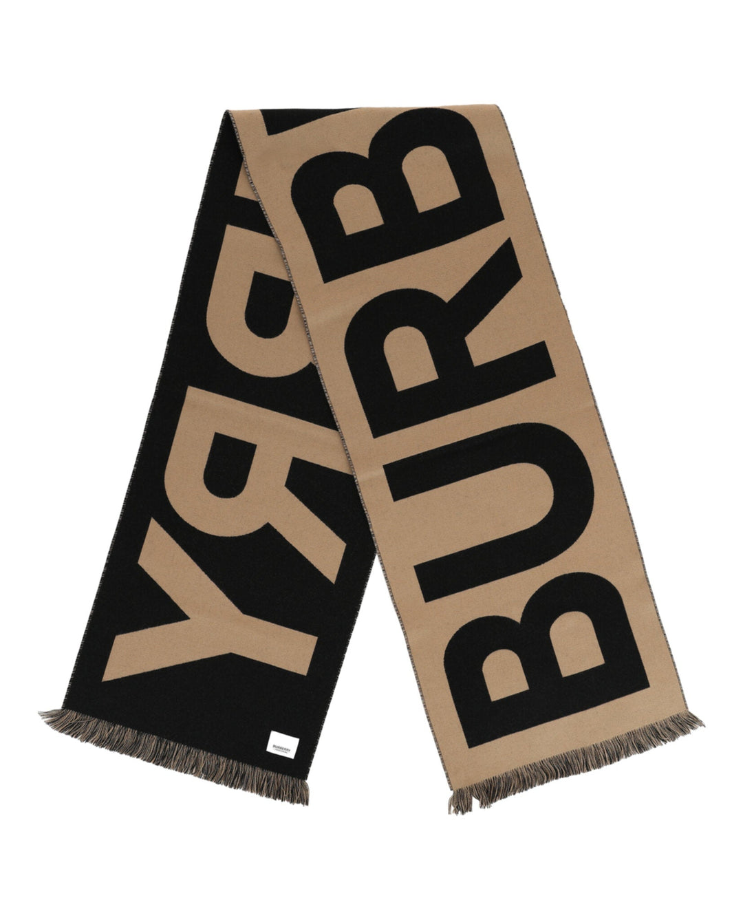 Burberry Logo Wool Scarf Womens 8057147