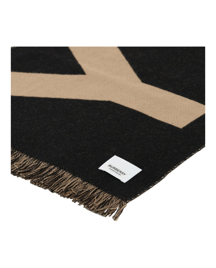 Burberry Logo Wool Scarf Womens 8057147