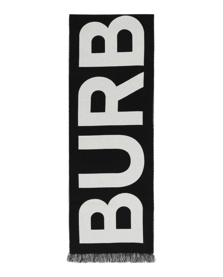 Burberry Logo Wool Scarf Womens 8054214