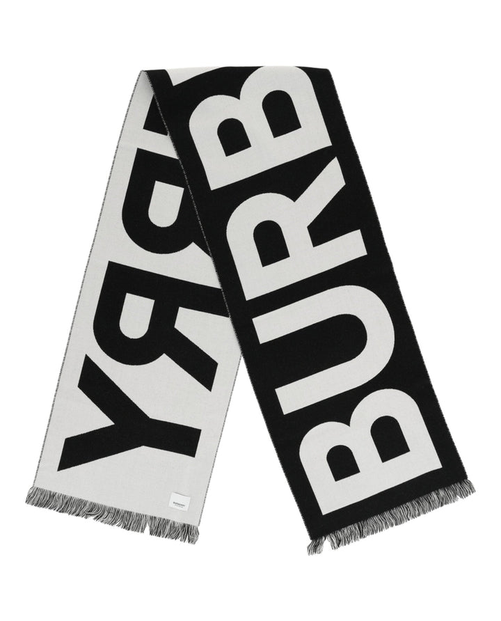 Burberry Logo Wool Scarf Womens 8054214