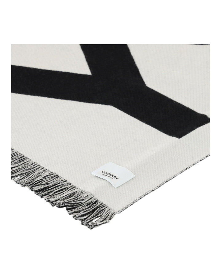 Burberry Logo Wool Scarf Womens 8054214
