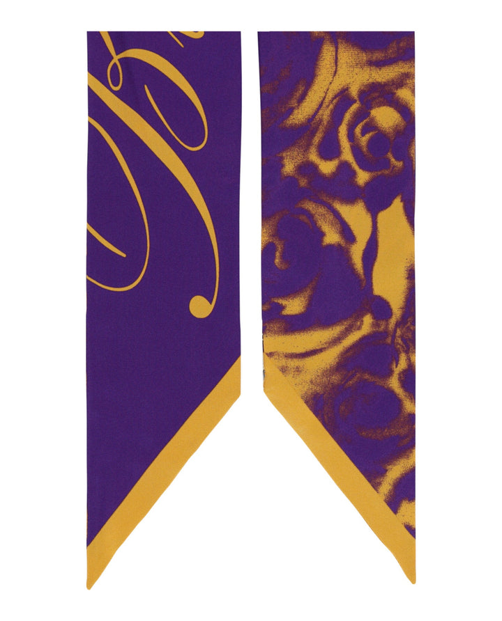 Burberry Rose-Printed Silk Scarf Womens 8079862