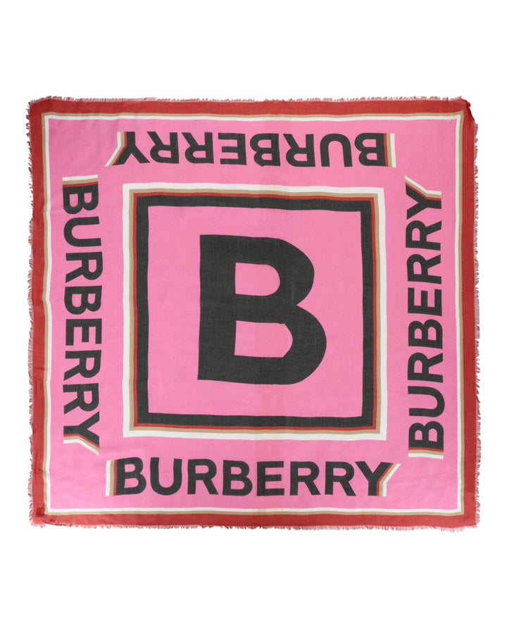 Burberry Logo Printed Scarf Womens 8071829