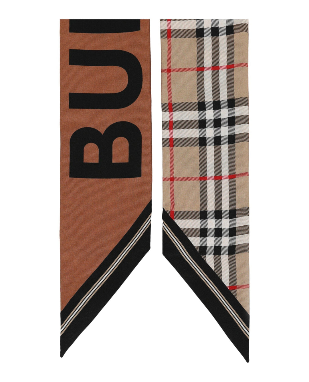 Burberry House Check Patterned Silk Scarf Womens 8028950