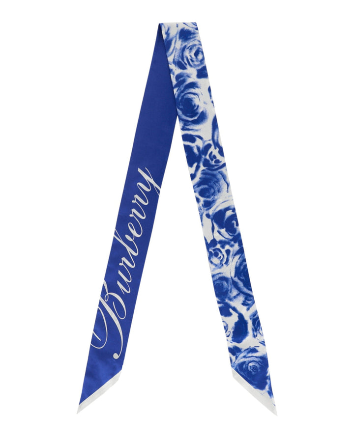 Burberry Rose-Printed Silk Scarf Womens 8079866