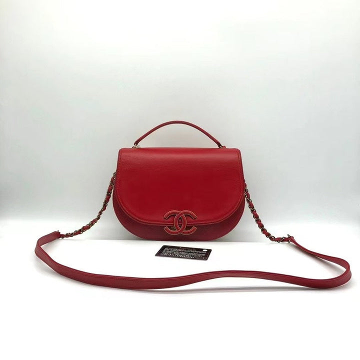 Top Quality Chanel Saddle Bag Red