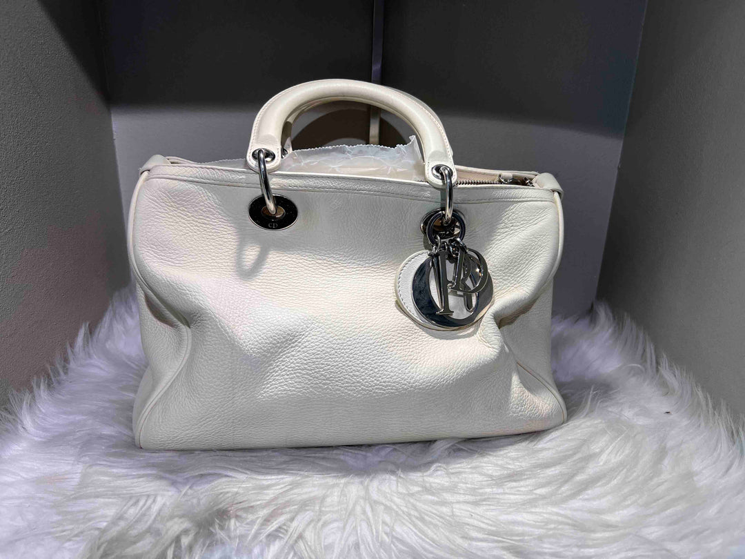Top quality Dior Top quality Dior White Portable Boston Pillow Bag