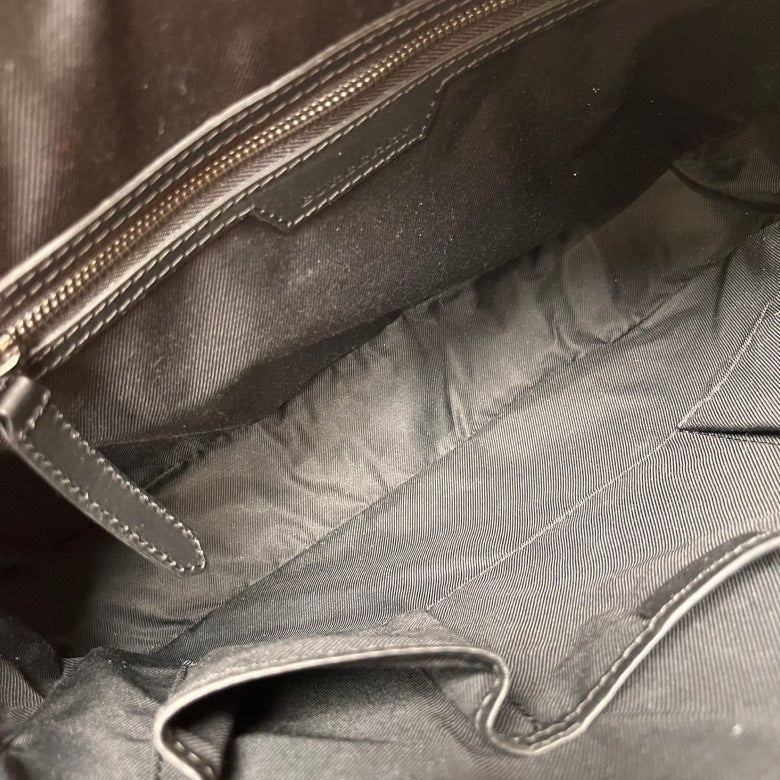 Burberry Men's Haymarket Check Black Briefcase