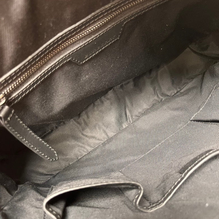 Burberry Men's Haymarket Check Black Briefcase