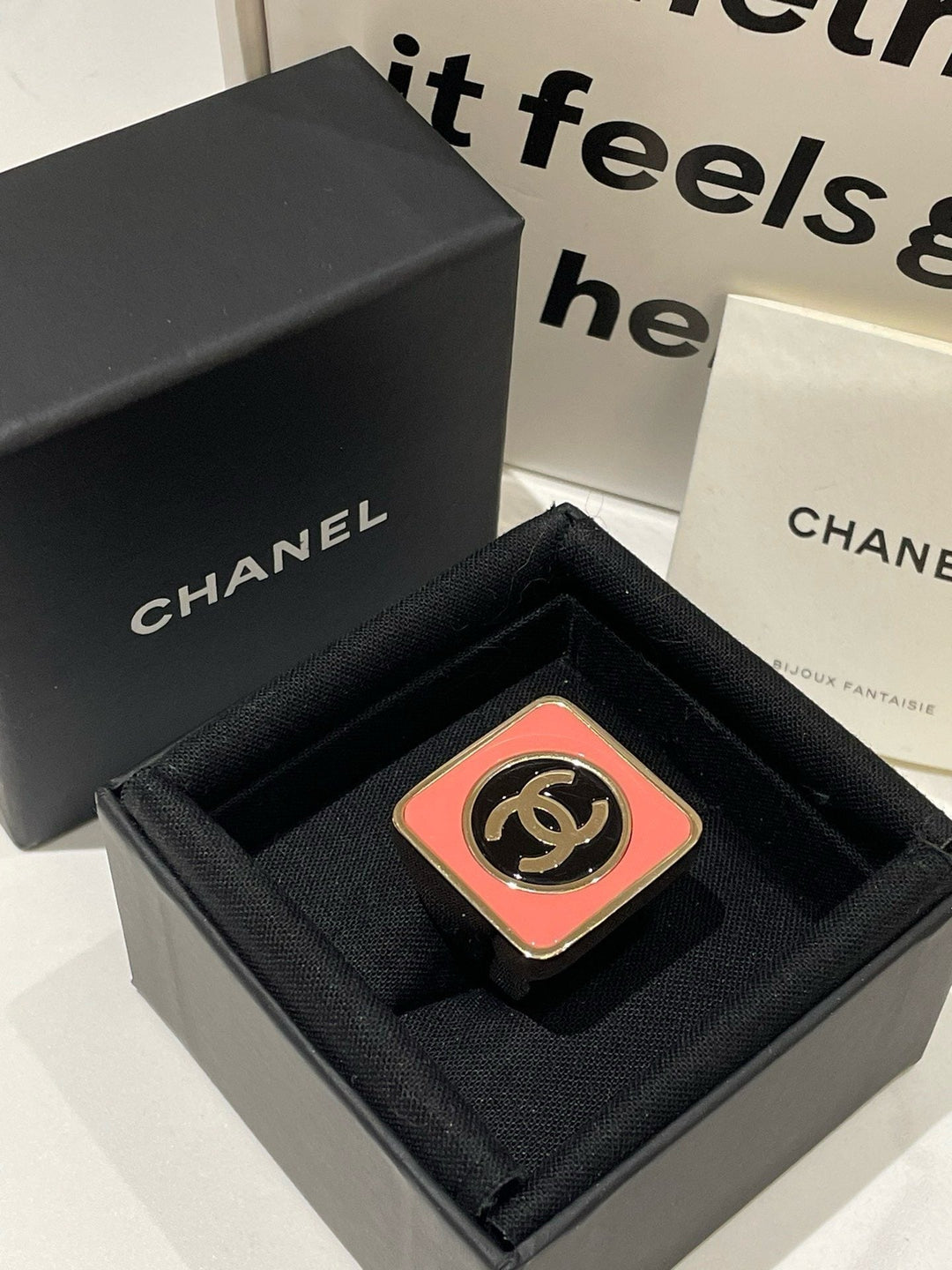 Chanel 23C Ring Pink Gold Ring Size 7