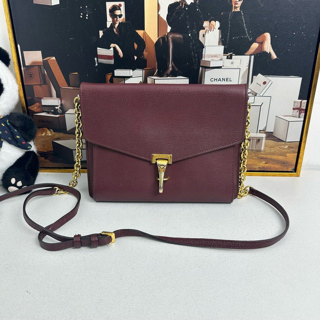 Burberry Vintage Burgundy Crossbody Bag -  Designer Handbag 12010222