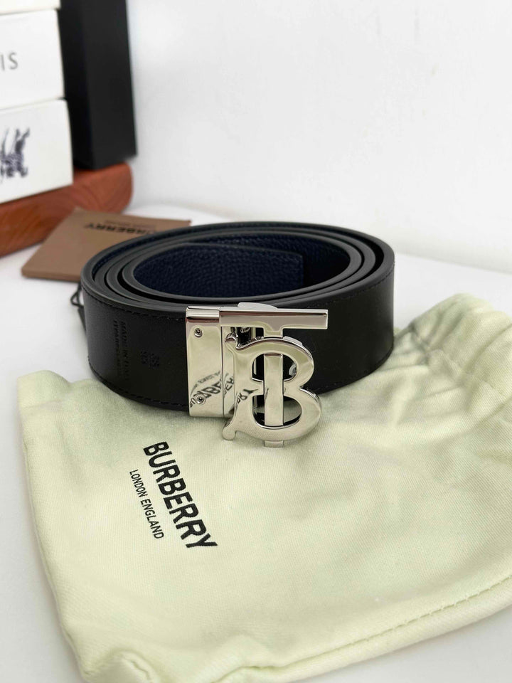 Burberry TB Belt Black Leather 95 5E