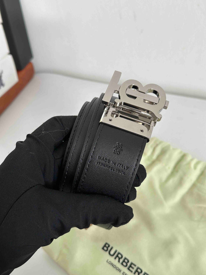Burberry TB Belt Black Leather 95 5E