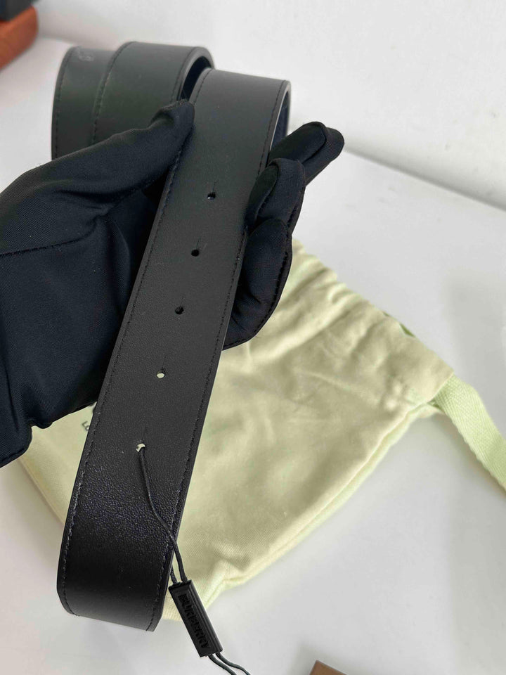 Burberry TB Belt Black Leather 95 5E