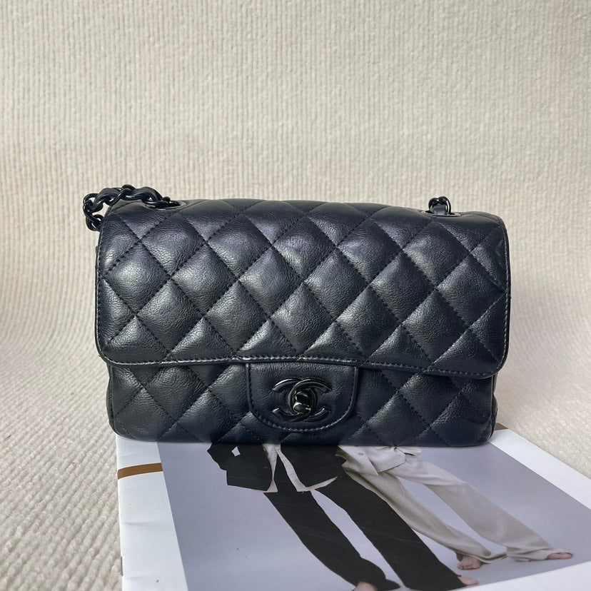 Chanel  Classic Flap CF So Black Bag 5020601 - Black Leather Shoulder Bag