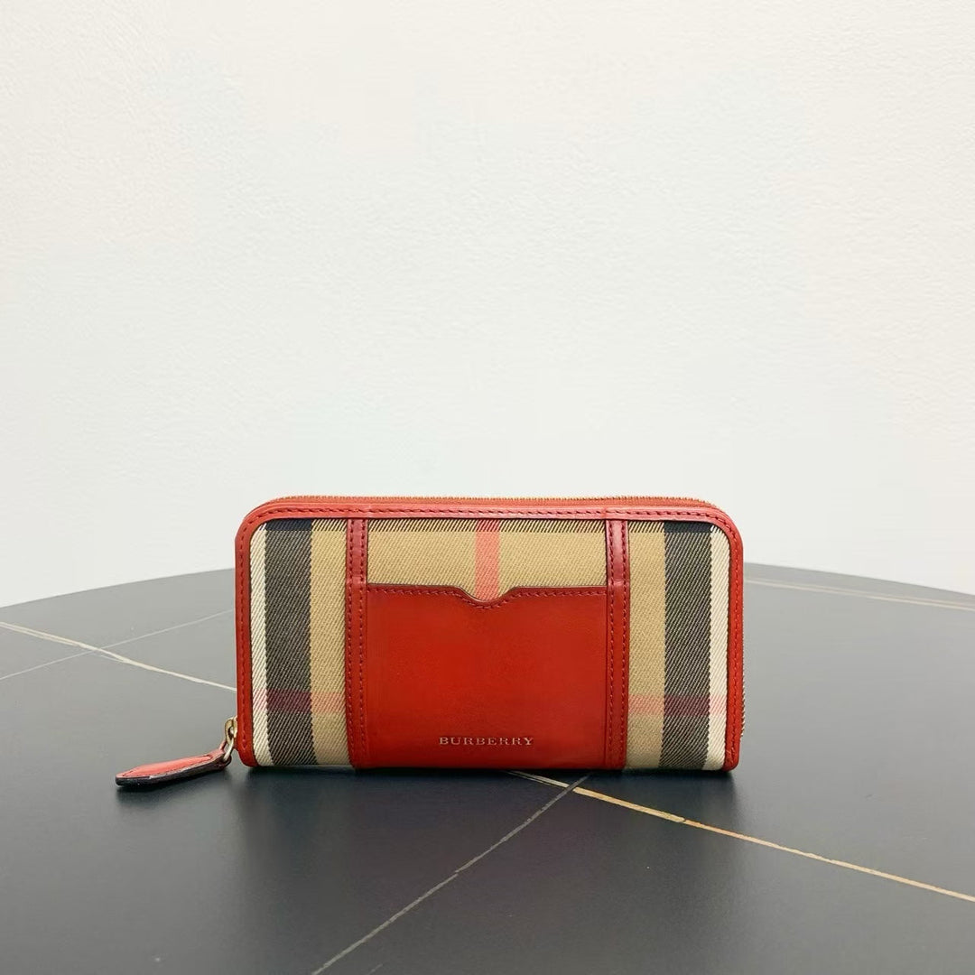 Burberry Haymarket Red Plaid Wallet