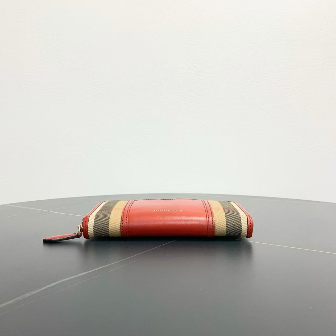 Burberry Haymarket Red Plaid Wallet