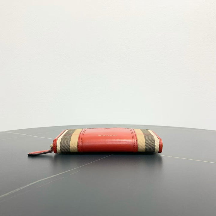 Burberry Haymarket Red Plaid Wallet