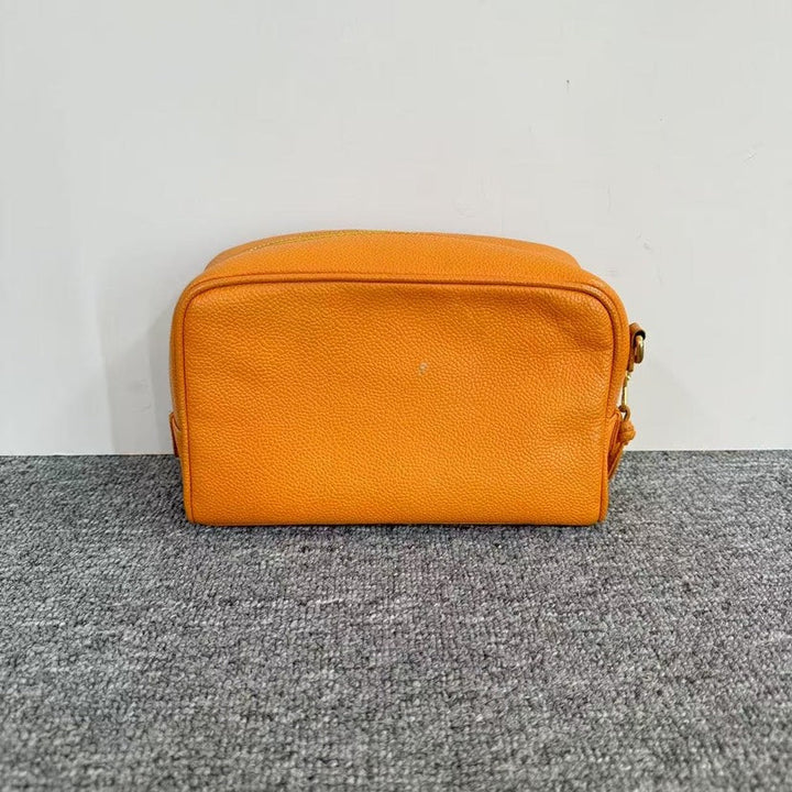 Top Quality Chanel Orange Leather Clutch -  Top Quality Chanel Timeless Classic in Tangerine