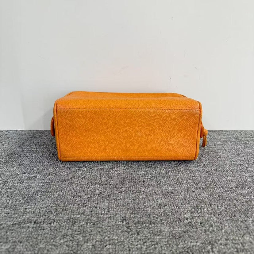 Top Quality Chanel Orange Leather Clutch -  Top Quality Chanel Timeless Classic in Tangerine