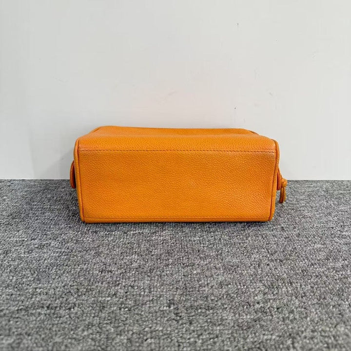 Top Quality Chanel Orange Leather Clutch -  Top Quality Chanel Timeless Classic in Tangerine