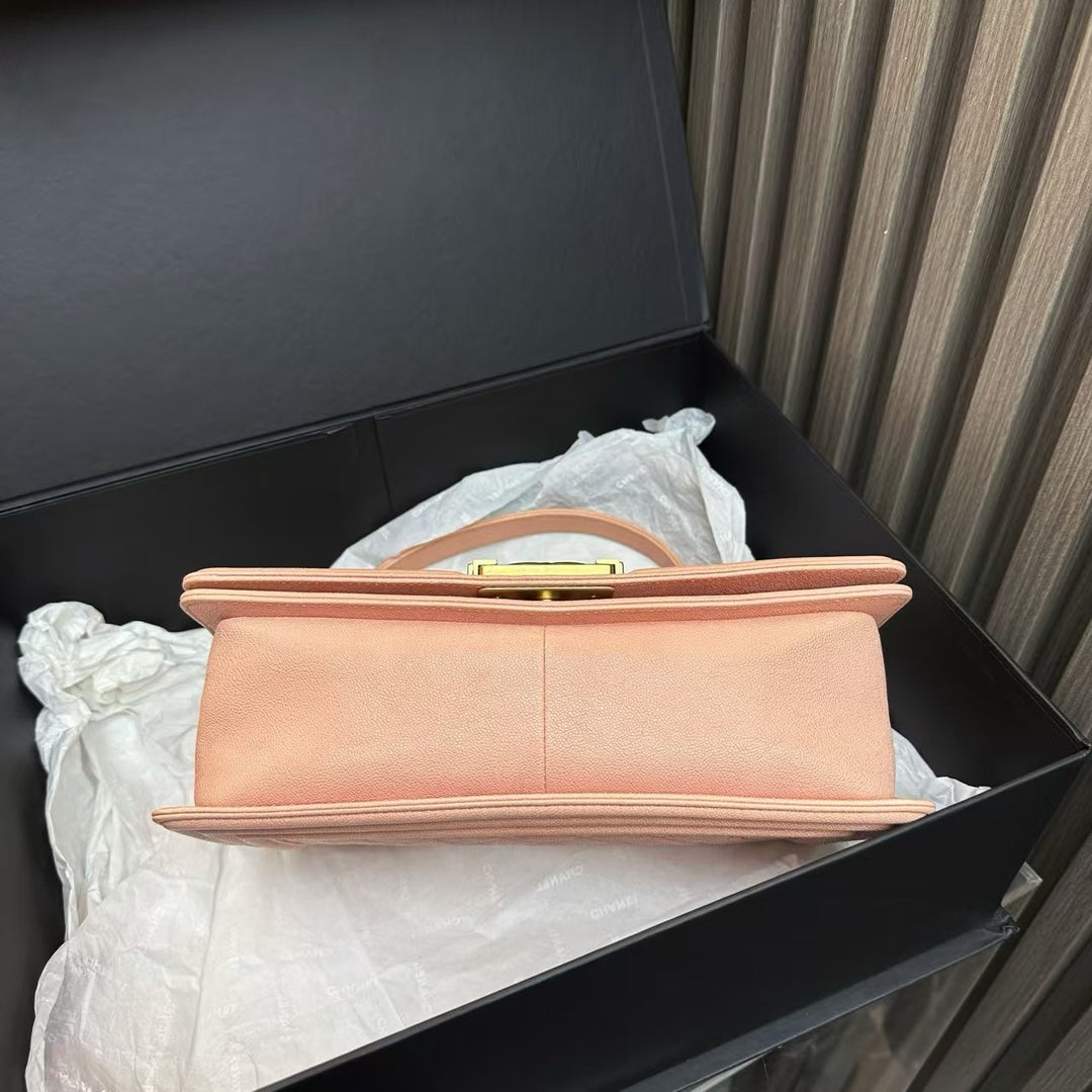 Chanel Le Boy Bag Pink Leather Shoulder Bag 2018-2019