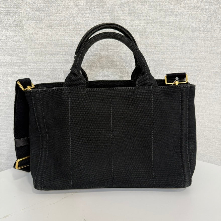 Prada Canapa Rhinestone Canvas 2way Bag FM9013