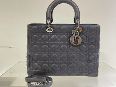 Top quality Dior Lady Top quality Dior Gray Top Handle Bag with Strap