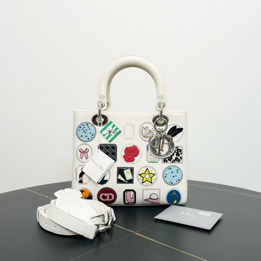 Top quality Dior Lady Bag White Top Handle