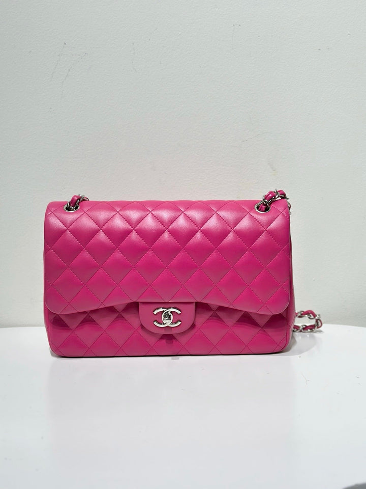Top Quality Chanel CF Flap Jumbo 19series Pink Shoulder Bag