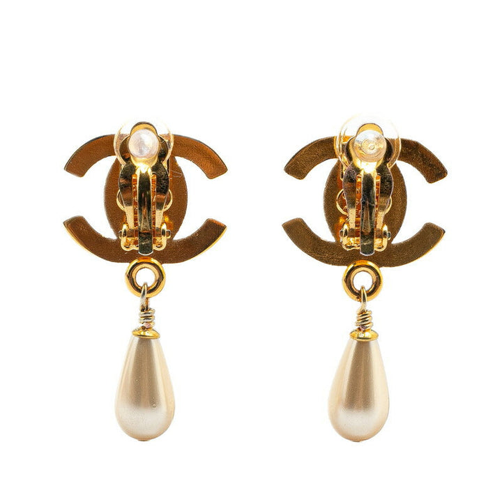 Top Quality Chanel Coco Mark Turnlock Pearl Earrings