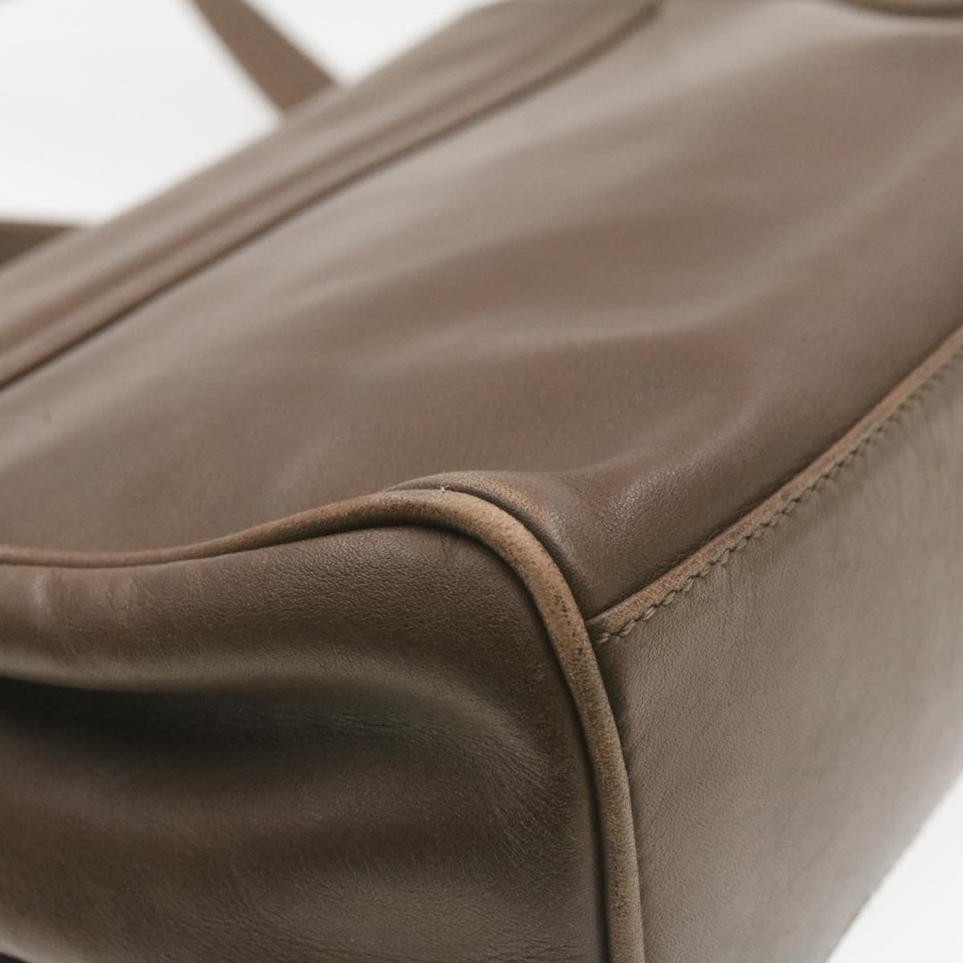 Celine ring Shoulder Bag Leather Brown  rd1551