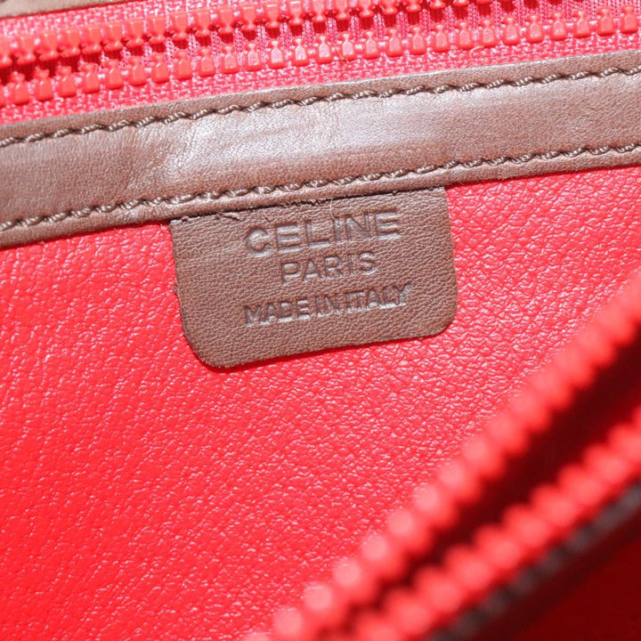 Celine ring Shoulder Bag Leather Brown  rd1551