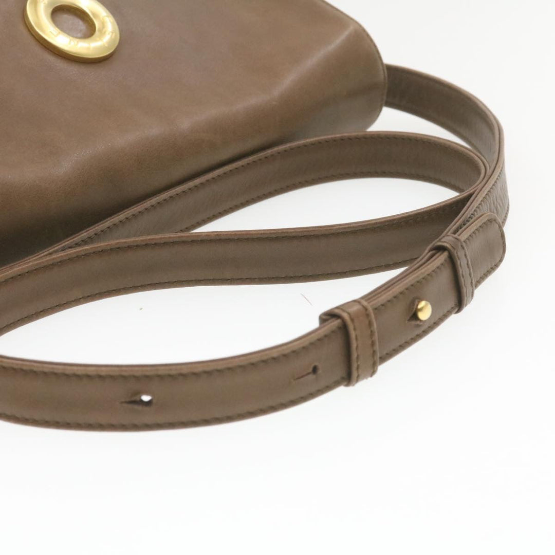 Celine ring Shoulder Bag Leather Brown  rd1551
